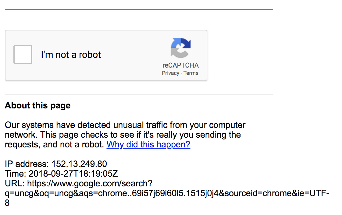 i am not robot google